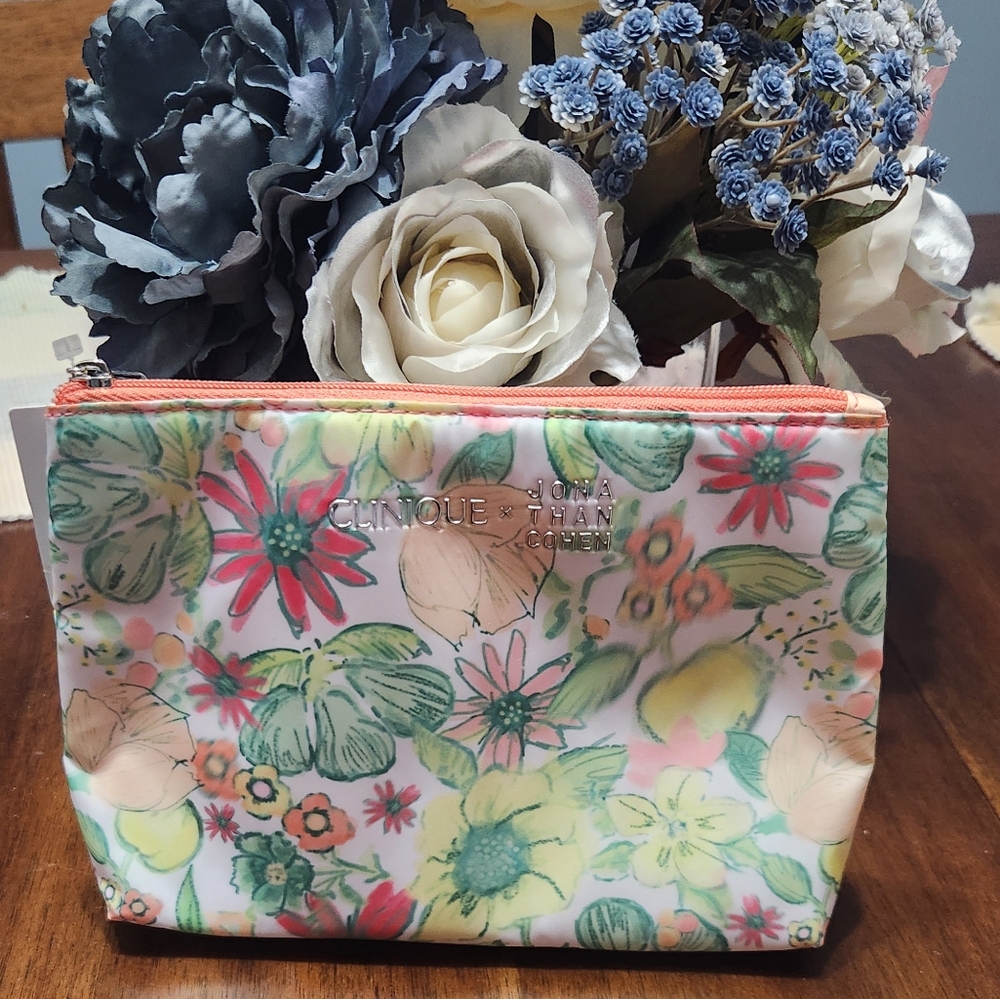 Clinique Floral Multi-Color Cosmetic Bag